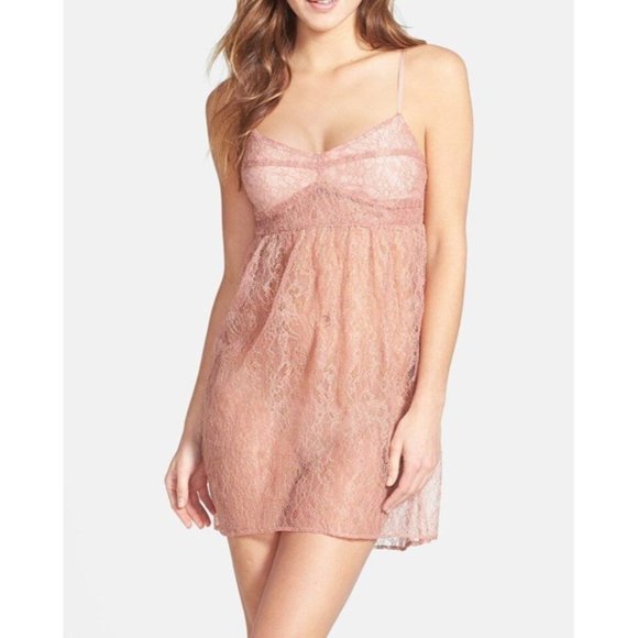 ZINKE Lingerie LACE Chemise SLIP Dress LACE Floral - Picture 1 of 3